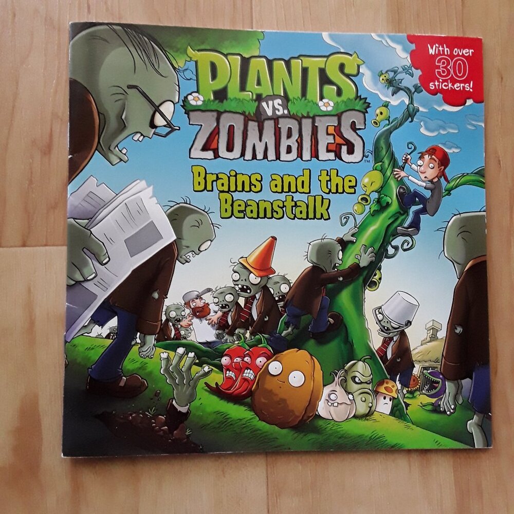 Plants vs Zombies: Brains and the Beanstalk book, NO stickers